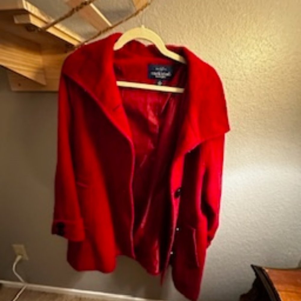 Red Pea Coat
